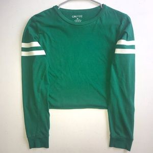 On Fire | Cropped Long Sleeve Shirt